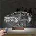 Araba Bmw 4.20 Kişiye Özel 3D Lamba - Masa Gece Lambası