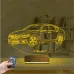 Araba Bmw 4.20 Kişiye Özel 3D Lamba - Masa Gece Lambası