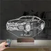 Araba Bmw M8 Kişiye Özel 3D Lamba - Masa Gece Lambası