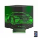 Araba Chevrolet Corvette Kişiye Özel 3D Lamba - Masa Gece Lambası