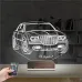 Araba Crysler C300 Kişiye Özel 3D Lamba - Masa Gece Lambası