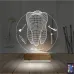 Diş Hekimi Hediye Kişiye Özel 3D Lamba - Masa Gece Lambası