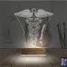 Doktor Tıp Logo Kişiye Özel 3D Lamba - Masa Gece Lambası