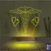Doktor Tıp Logo Kişiye Özel 3D Lamba - Masa Gece Lambası