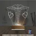 Doktor Tıp Logo Kişiye Özel 3D Lamba - Masa Gece Lambası