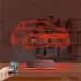Spor Araba Mustang Kişiye Özel 3D Lamba - Masa Gece Lambası