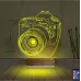 Fotoğraf Makinesi Fotoğrafçı Kişiye Özel 3D Lamba - Masa Gece Lambası