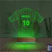 Futbol Forma Taraftar Kişiye Özel 3D Lamba - Masa Gece Lambası
