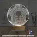 Futbol Topu Futbolcu Taraftar Kişiye Özel 3D Lamba - Masa Gece Lambası
