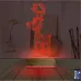 Geyik Yılbaşı Kişiye Özel 3D Lamba - Masa Gece Lambası