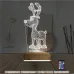 Geyik Yılbaşı Kişiye Özel 3D Lamba - Masa Gece Lambası