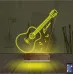 Klasik Gitar Müzik Kişiye Özel 3D Lamba - Masa Gece Lambası