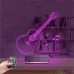 Klasik Gitar Müzik Nota Kişiye Özel 3D Lamba - Masa Gece Lambası