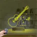 Klasik Gitar Müzik Nota Kişiye Özel 3D Lamba - Masa Gece Lambası