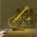 Klasik Gitar Müzik Nota Kişiye Özel 3D Lamba - Masa Gece Lambası
