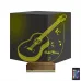 Klasik Gitar Müzik Nota Kişiye Özel 3D Lamba - Masa Gece Lambası