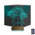Sevgiliye Gül Kişiye Özel 3D Lamba - Masa Gece Lambası