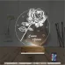 Gül Canım Annem Kişiye Özel 3D Lamba - Masa Gece Lambası