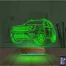 Araba Jeep Duster Kişiye Özel 3D Lamba - Masa Gece Lambası