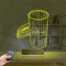 Kahve Kişiye Özel 3D Lamba - Masa Gece Lambası