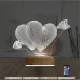 Kalp Sevgiliye Hediye Kişiye Özel 3D Lamba - Masa Gece Lambası