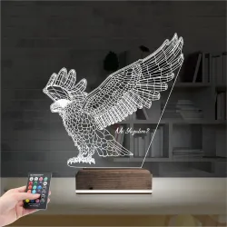 Kartal Taraftar Kişiye Özel 3D Lamba - Masa Gece Lambası