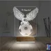 Kartal Futbol Topu Kişiye Özel 3D Lamba - Masa Gece Lambası