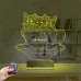 Kedi Fincan Tasarım Kişiye Özel 3D Lamba - Masa Gece Lambası