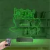 Kedi Fincan Tasarım Kişiye Özel 3D Lamba - Masa Gece Lambası