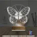Kelebek Kişiye Özel 3D Lamba - Masa Gece Lambası