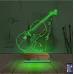Keman Müzik Enstrüman Kişiye Özel 3D Lamba - Masa Gece Lambası