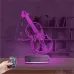Keman Müzik Enstrüman Kişiye Özel 3D Lamba - Masa Gece Lambası
