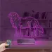 Köpek Golden Kişiye Özel 3D Lamba - Masa Gece Lambası