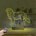 Köpek Golden Kişiye Özel 3D Lamba - Masa Gece Lambası