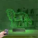 Köpek Golden Kişiye Özel 3D Lamba - Masa Gece Lambası