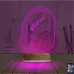 Dj Müzik Kulaklık Kişiye Özel 3D Lamba - Masa Gece Lambası