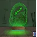Dj Müzik Kulaklık Kişiye Özel 3D Lamba - Masa Gece Lambası