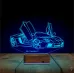 Spor Araba Lamborghini Kişiye Özel 3D Lamba - Masa Gece Lambası