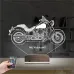 Motosiklet Harley Motor Kişiye Özel 3D Lamba - Masa Gece Lambası