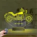 Motosiklet Harley Motor Kişiye Özel 3D Lamba - Masa Gece Lambası