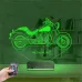 Motosiklet Harley Motor Kişiye Özel 3D Lamba - Masa Gece Lambası