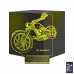 Motosiklet Harley Motor Kişiye Özel 3D Lamba - Masa Gece Lambası