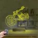 Motosiklet Harley Motor Kişiye Özel 3D Lamba - Masa Gece Lambası