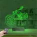 Motosiklet Harley Motor Kişiye Özel 3D Lamba - Masa Gece Lambası