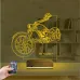 Motosiklet Harley Motor Kişiye Özel 3D Lamba - Masa Gece Lambası
