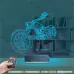 Motosiklet Harley Motor Kişiye Özel 3D Lamba - Masa Gece Lambası