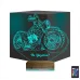 Motosiklet Harley Motor Kişiye Özel 3D Lamba - Masa Gece Lambası