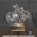Motosiklet Harley Motor Kişiye Özel 3D Lamba - Masa Gece Lambası