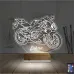 Motosiklet Yarış Motoru Kişiye Özel 3D Lamba - Masa Gece Lambası