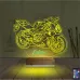 Motosiklet Yarış Motoru Kişiye Özel 3D Lamba - Masa Gece Lambası